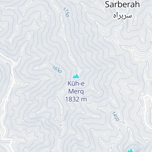 Map of Kūh-e Merq