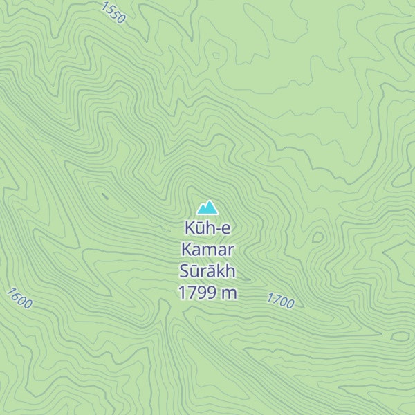Map of Kūh-e Kamar Sūrākh