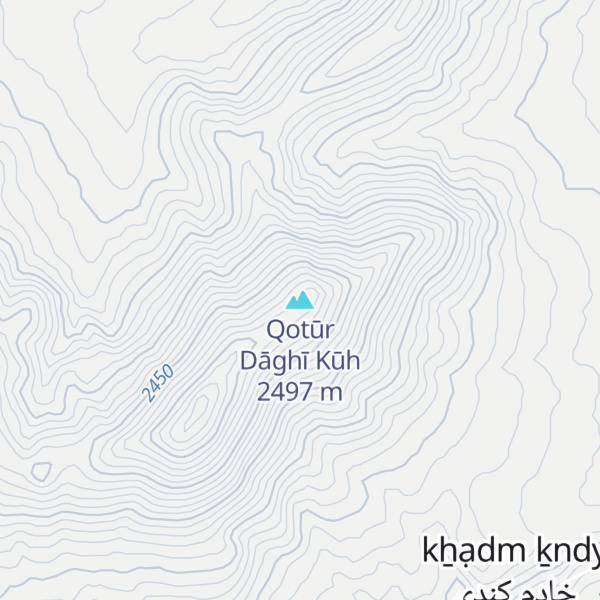 Map of Qotūr Dāghī Kūh