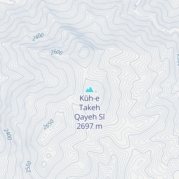Map of Kūh-e Takeh Qayeh Sī