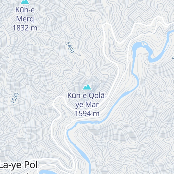 Map of Kūh-e Qolā-ye Mar