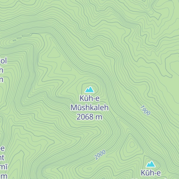 Map of Kūh-e Mūshkaleh