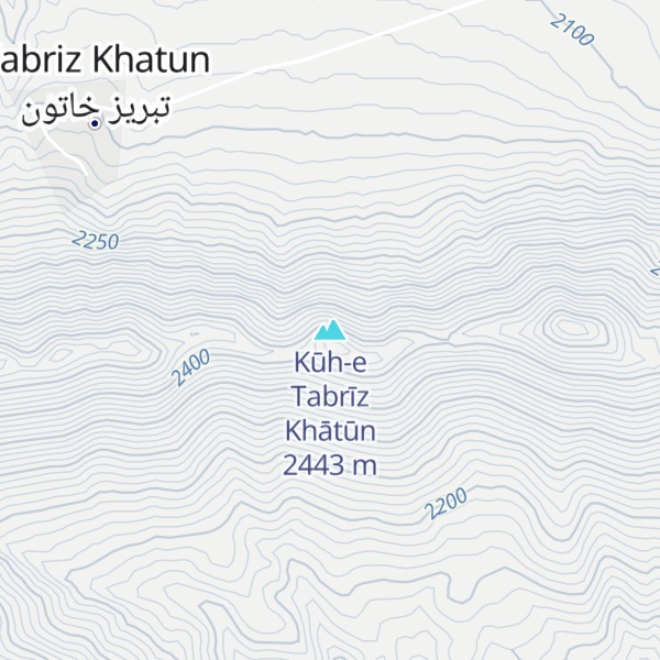 Map of Kūh-e Tabrīz Khātūn