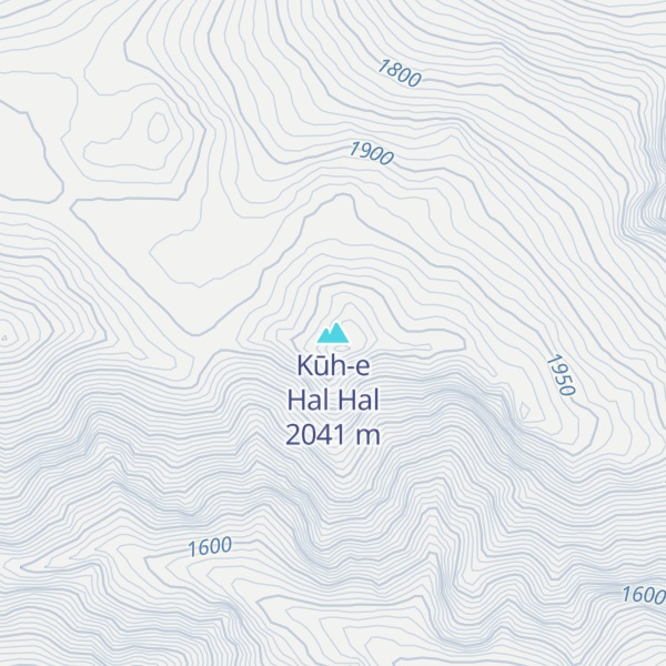 Map of Kūh-e Hal Hal