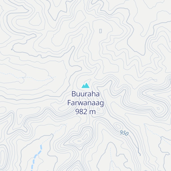 Map of Buuraha Farwanaag
