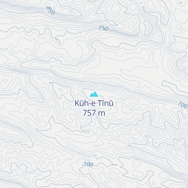 Map of Kūh-e Tīnū