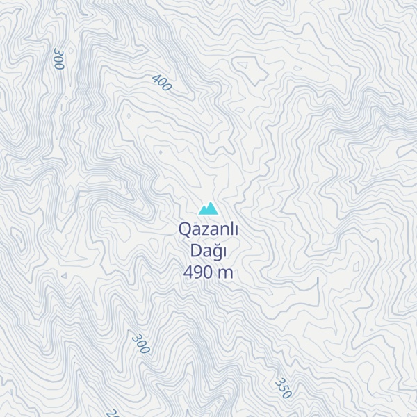 Map of Qazanlı Dağı