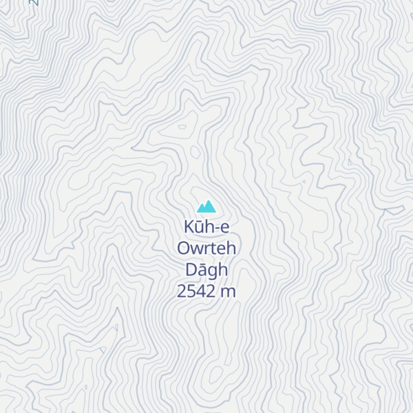 Map of Kūh-e Owrteh Dāgh