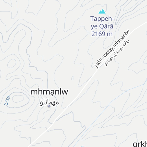 Map of Tappeh-ye Qajal