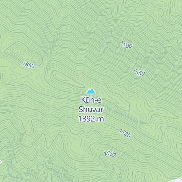 Map of Kūh-e Shūvar