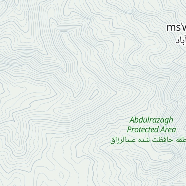 Map of Kūh-e Bīzhan Vasreh