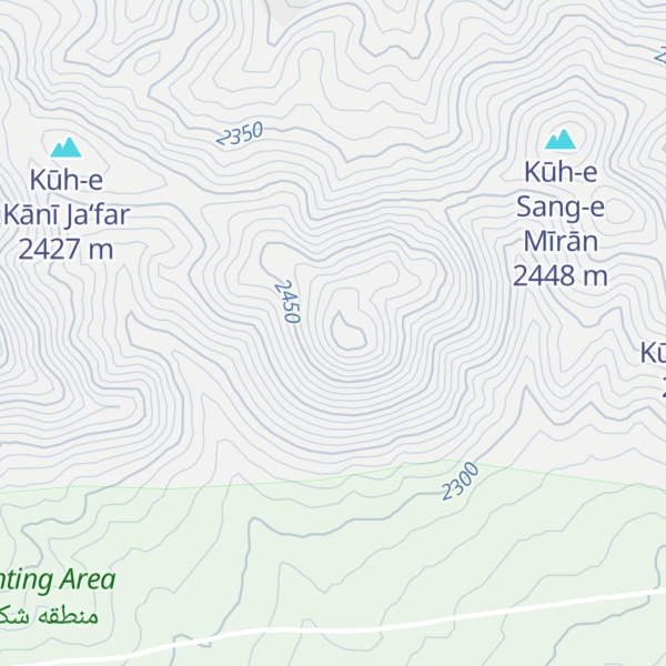 Map of Kūh-e Kamājād
