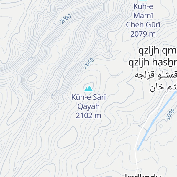 Map of Kūh-e Sārī Qayah
