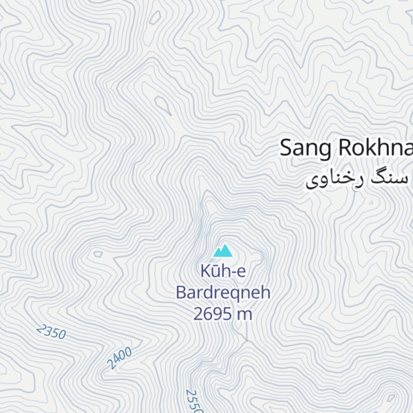 Map of Kūh-e Pol Zamān