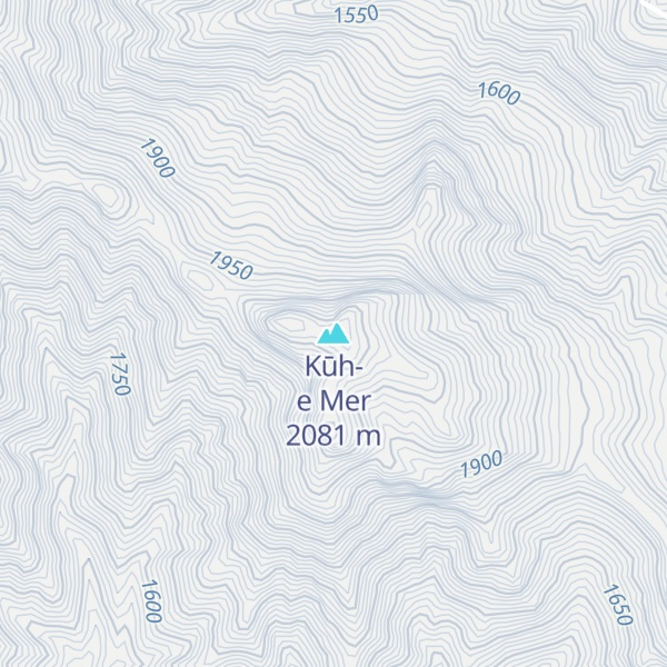 Map of Kūh-e Mer