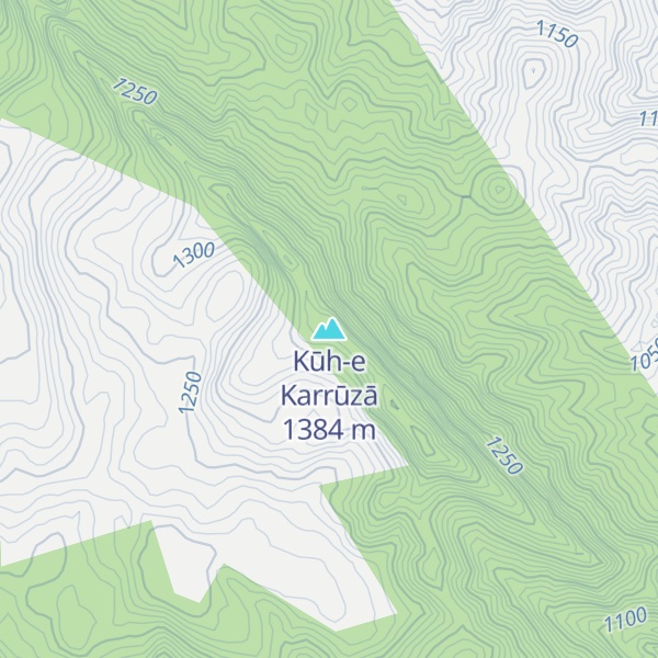 Map of Kūh-e Karrūzā