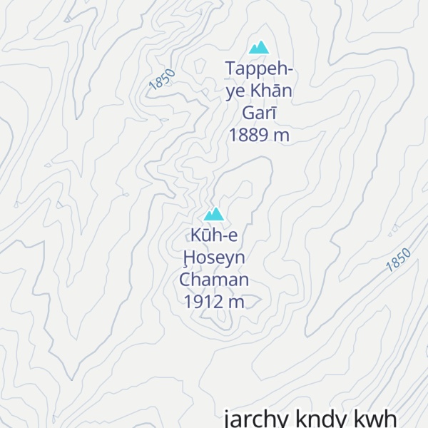 Map of Kūh-e Ḩoseyn Chaman