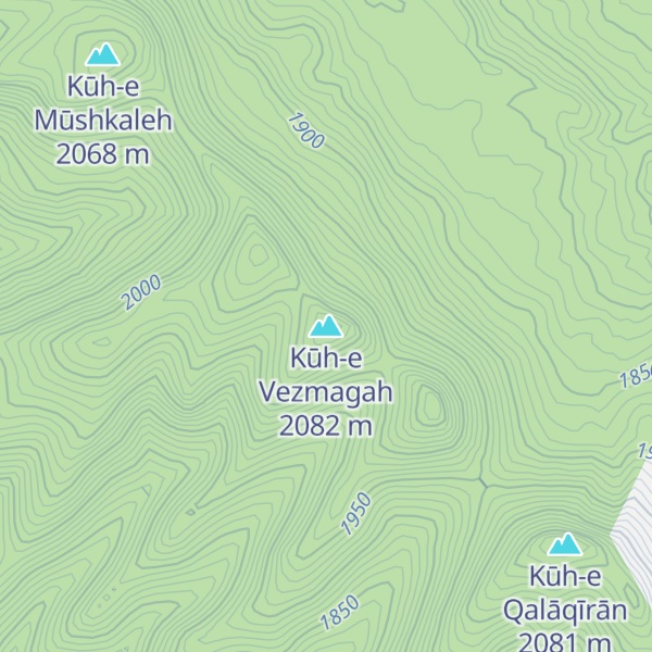 Map of Kūh-e Vezmagah