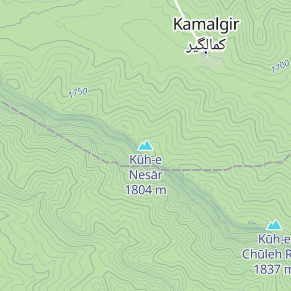 Map of Kūh-e Nesār