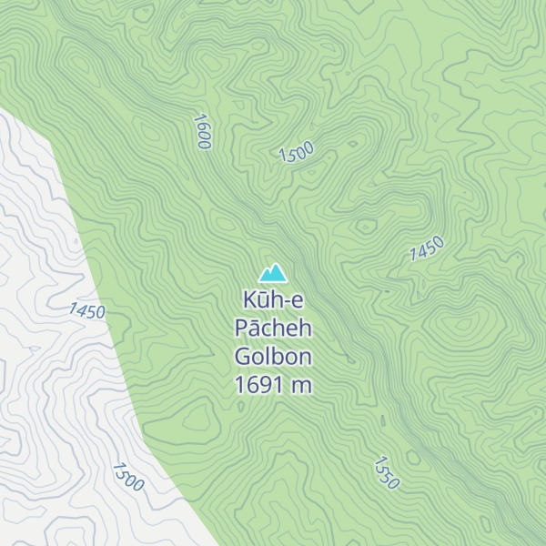 Map of Kūh-e Pācheh Golbon