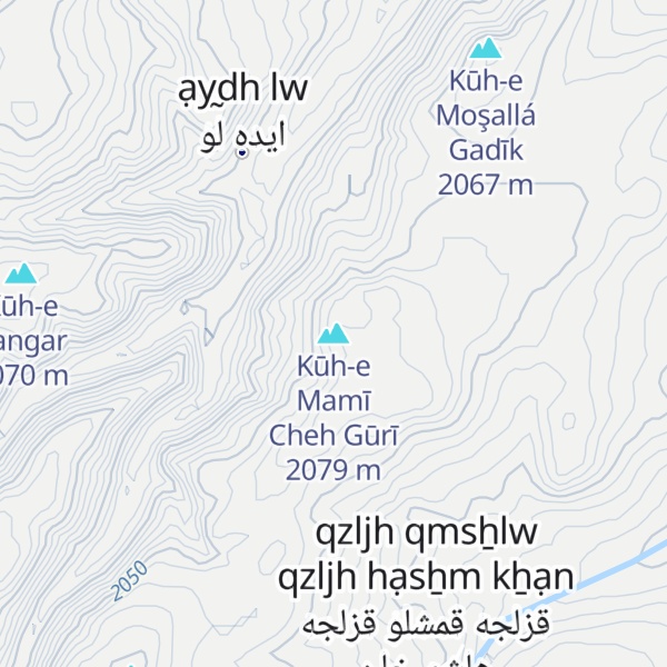 Map of Kūh-e Mamī Cheh Gūrī