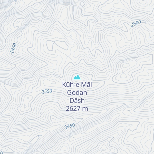 Map of Kūh-e Māl Godan Dāsh