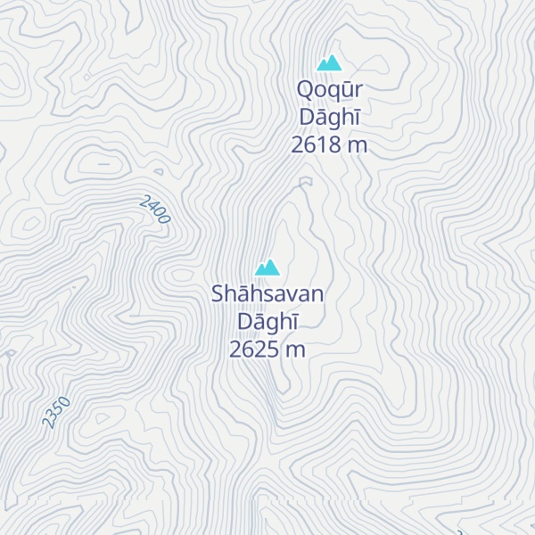 Map of Shāhsavan Dāghī