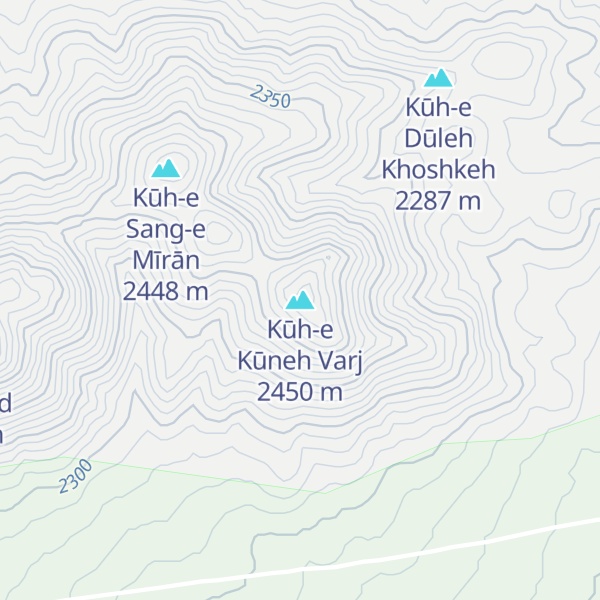 Map of Kūh-e Kūneh Varj