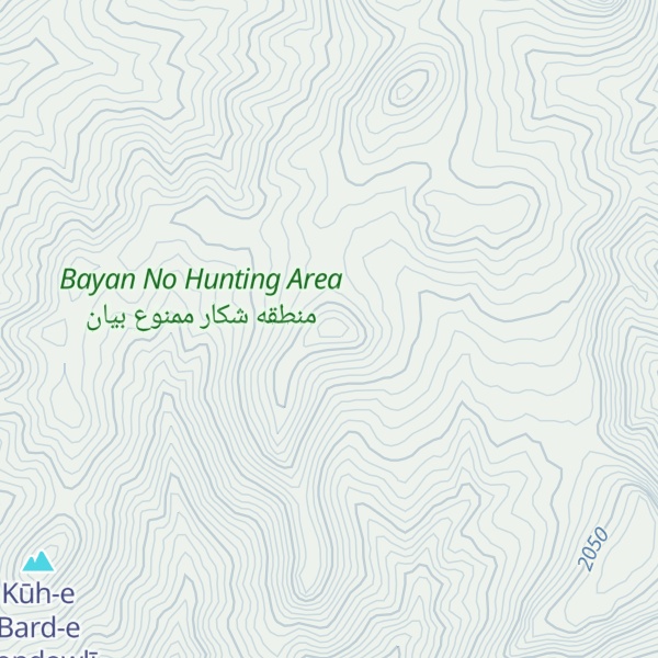 Map of Kūh-e Banāchān-eTondowlī