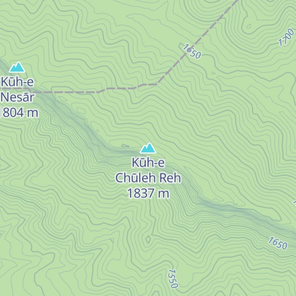 Map of Kūh-e Chūleh Reh