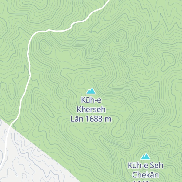 Map of Kūh-e Kherseh Lān