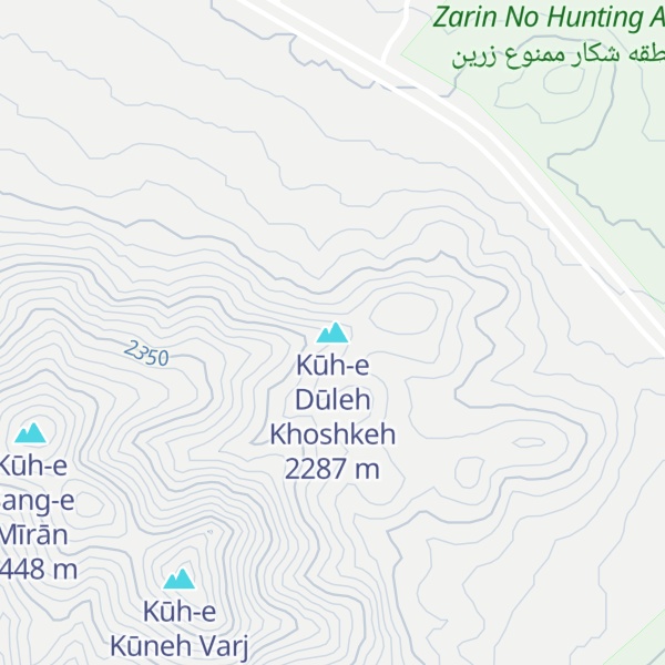 Map of Kūh-e Dūleh Khoshkeh