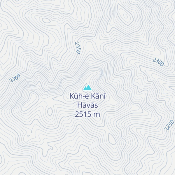 Map of Kūh-e Kānī Havās