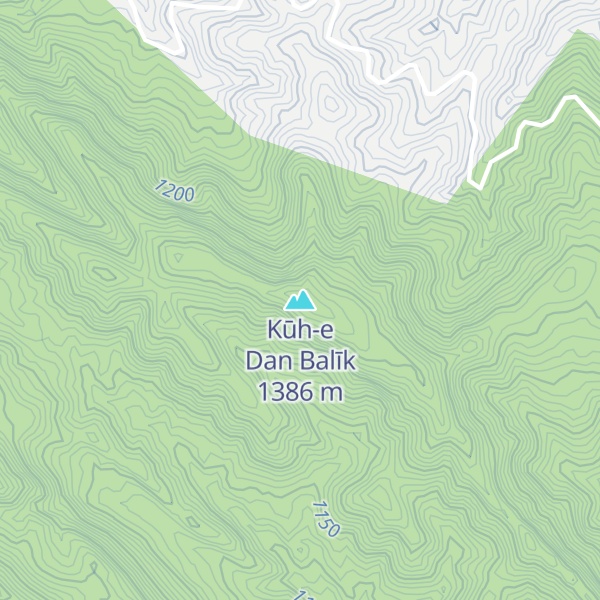 Map of Kūh-e Dan Balīk