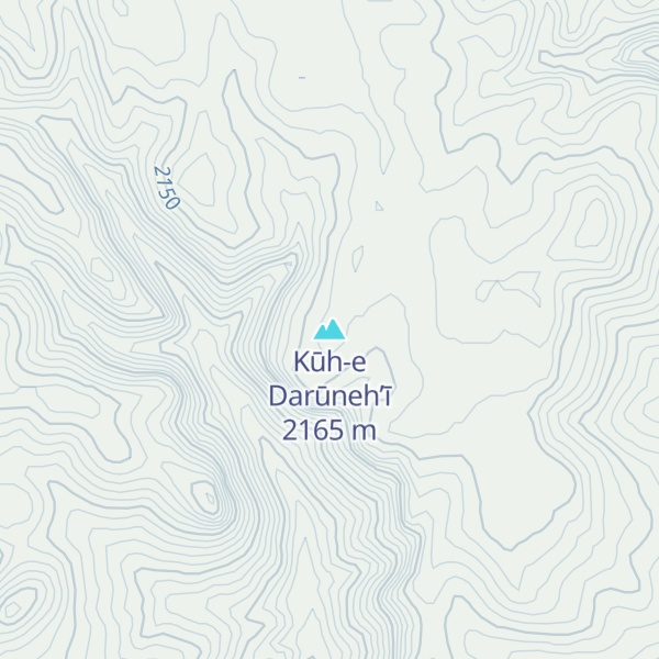 Map of Kūh-e Darūneh’ī