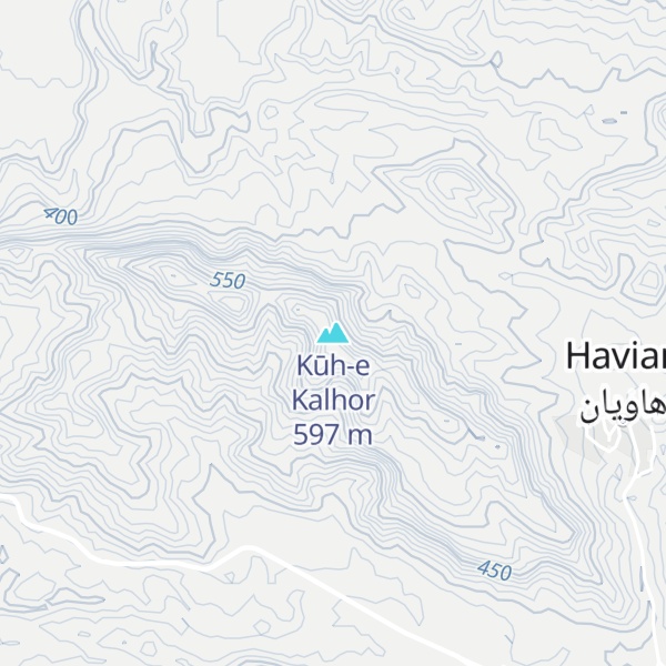 Map of Kūh-e Kalhor