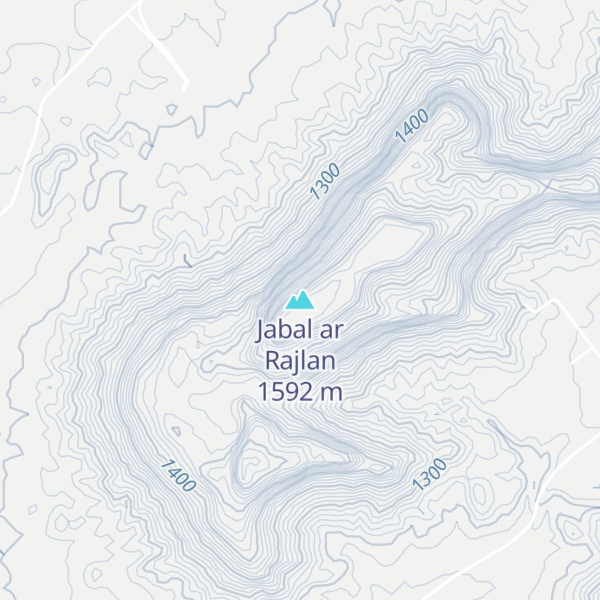 Map of Jabal ar Rajlan