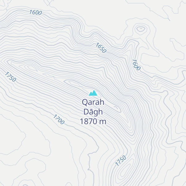 Map of Qarah Dāgh