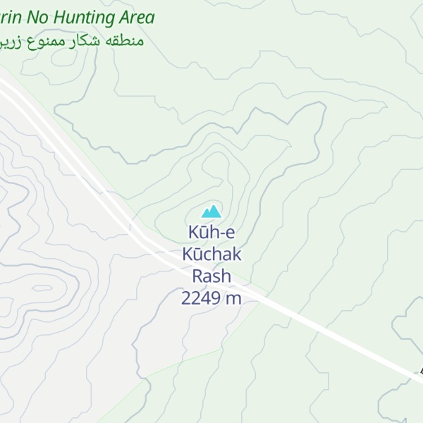Map of Kūh-e Kūchak Rash