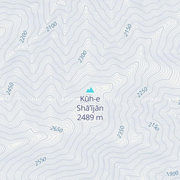 Map of Kūh-e Shā’ījān