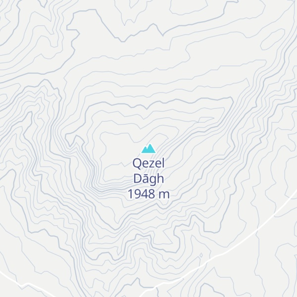 Map of Qezel Dāgh