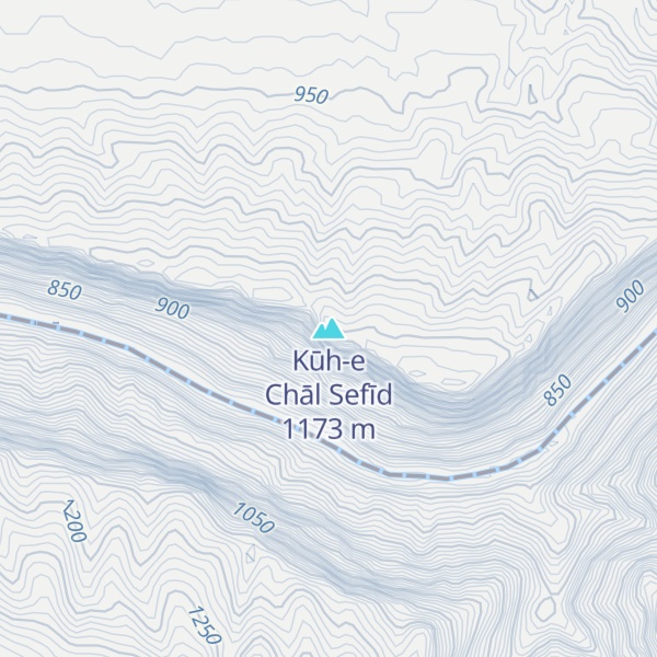 Map of Kūh-e Chāl Sefīd