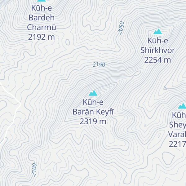 Map of Kūh-e Barān Keyfī