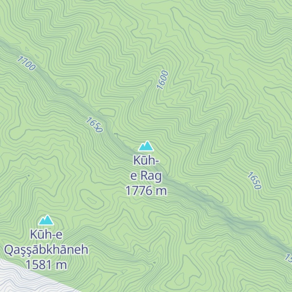 Map of Kūh-e Rag