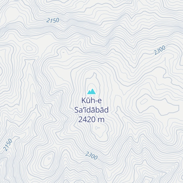 Map of Kūh-e Sa‘īdābād