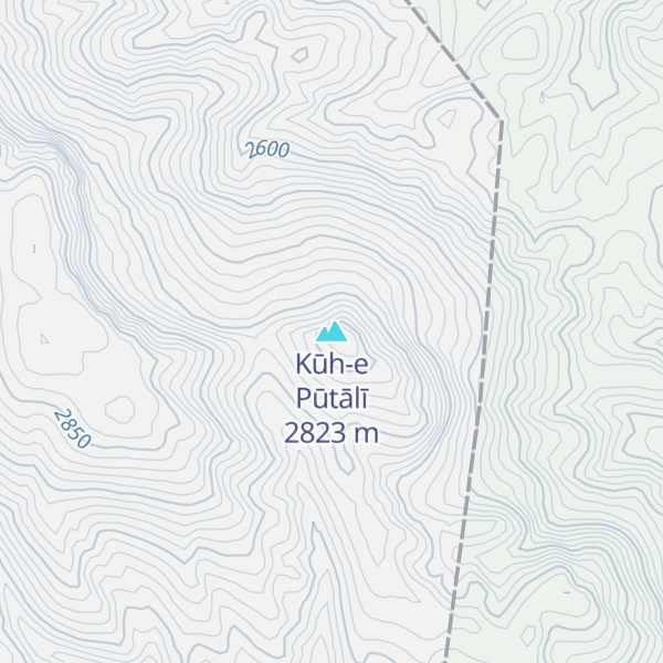 Map of Kūh-e Pūtālī