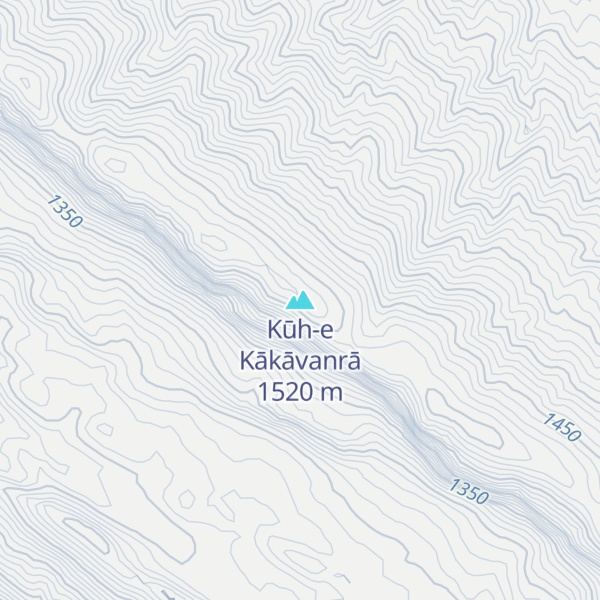 Map of Kūh-e Kākāvanrā