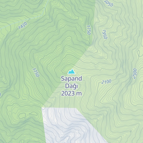 Map of Sapand Dağı
