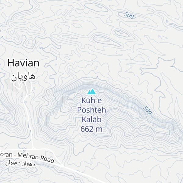 Map of Kūh-e Poshteh Kalāb