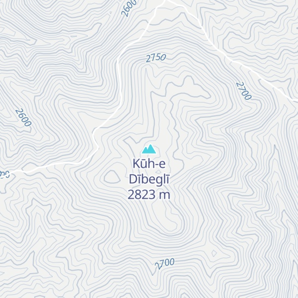 Map of Kūh-e Dībeglī